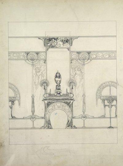 Design for the Decor of the Fouquet Jewellers, 6 Rue Royale, Paris by Alphonse Mucha